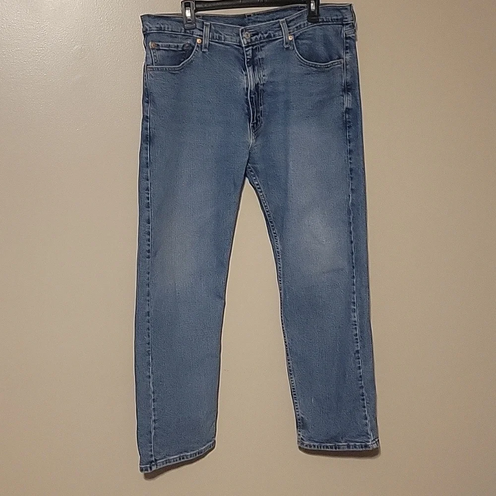 Levi's 505 Denim Blue Jeans Straight Leg Mens Size 38/30